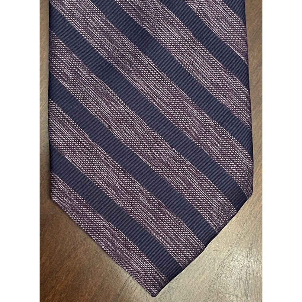 Haines & Bonner Purple Blue Hand Made 100% Silk Men’s Neck Tie Made In China